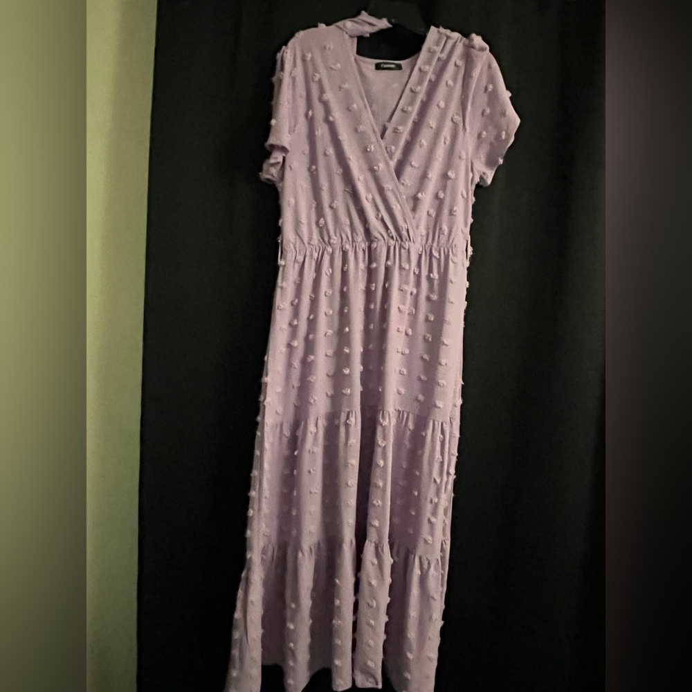 Lilac belted dress